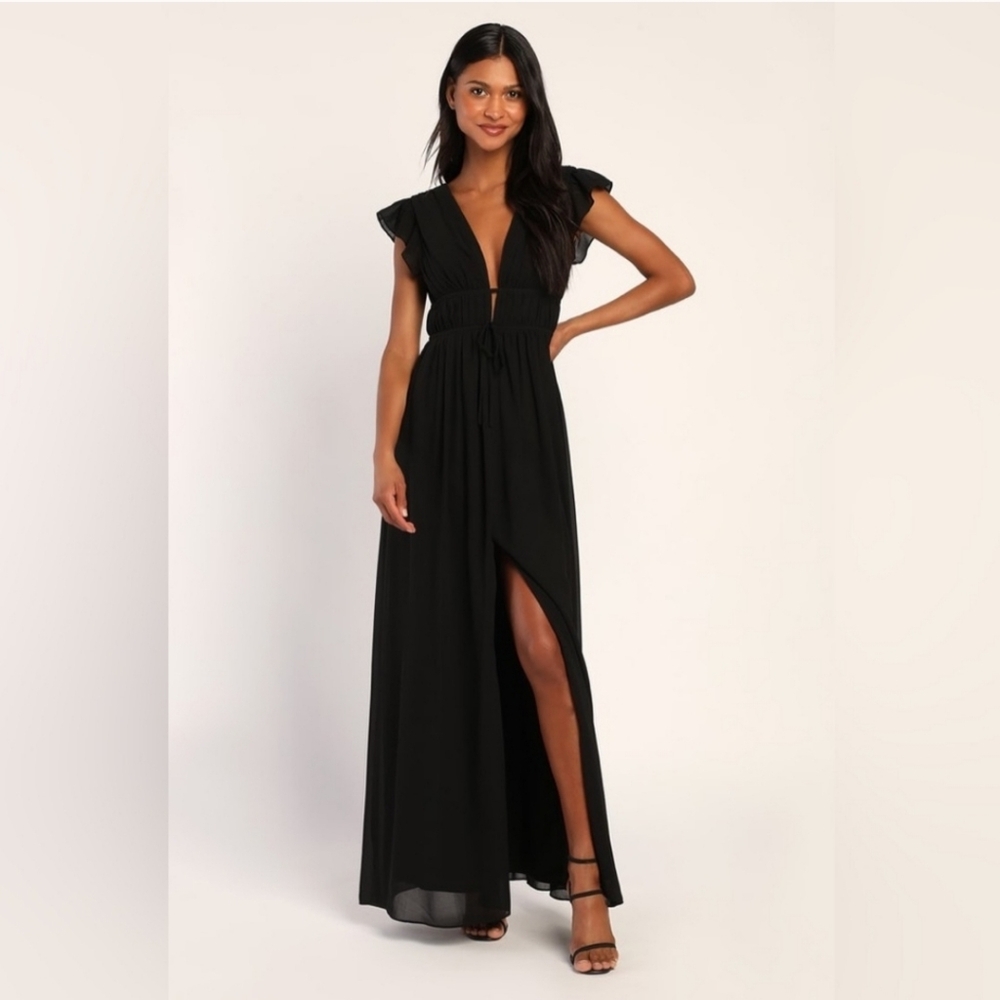 Lulu's Black Maxi Dress